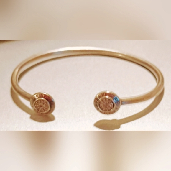 Pandora Diamond Sterling Silver Cuff size 7 inch length Bracelet - Picture 8 of 10